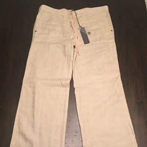NWT Michael Stars Khaki Linen Pants (M)